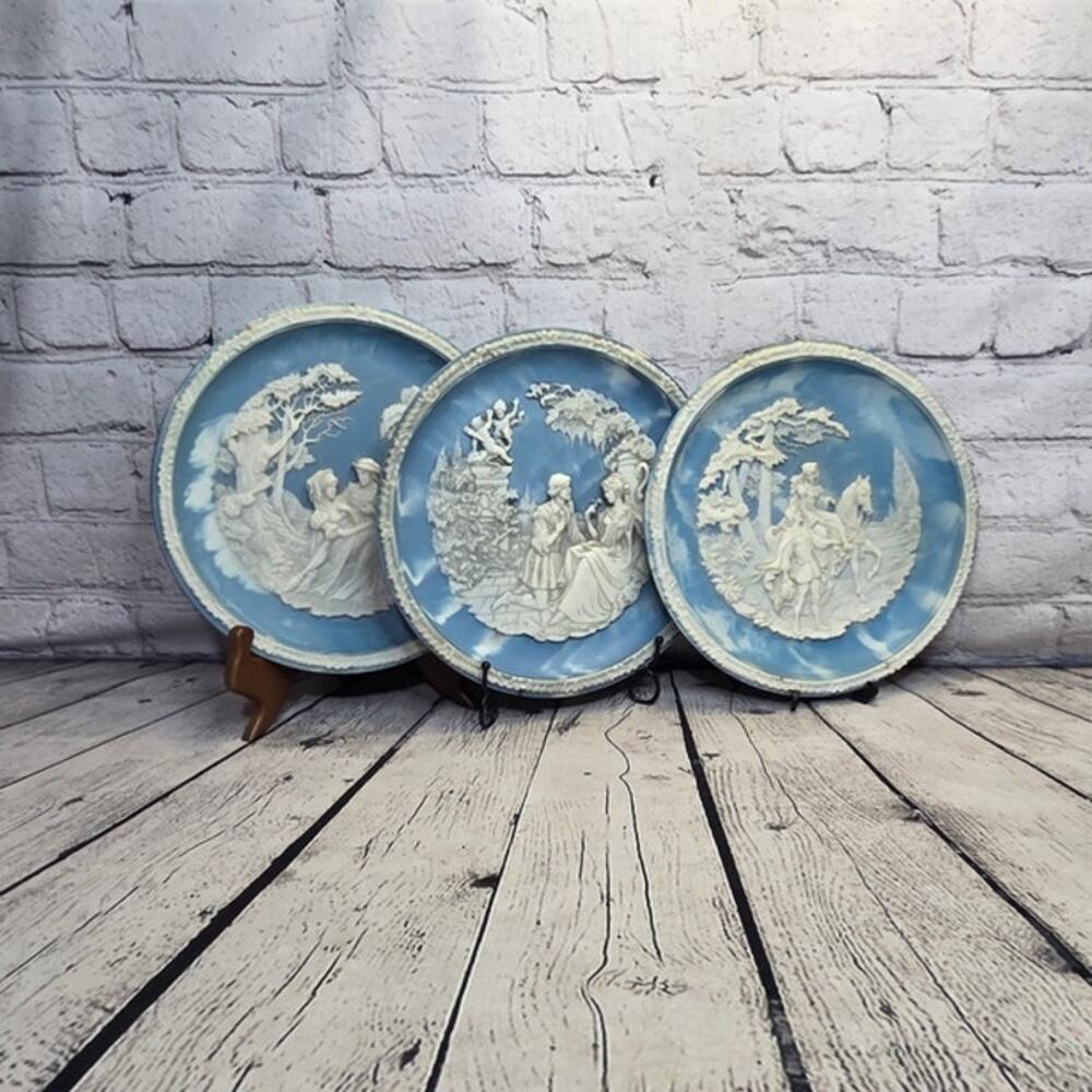 Set of 3 Bradford Exchange Collector's Plate The Love Sonnets of Shakespeare - Picture 1 of 4